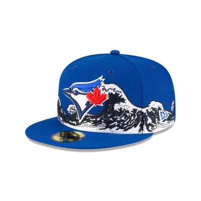 Toronto Blue Jays Gorra | New Era MLB Wave 59fifty Fitted Cap Mexico - Azules